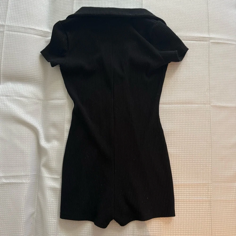 🟡 Edikted Lucia Ribbed Romper - Picture 4 of 5